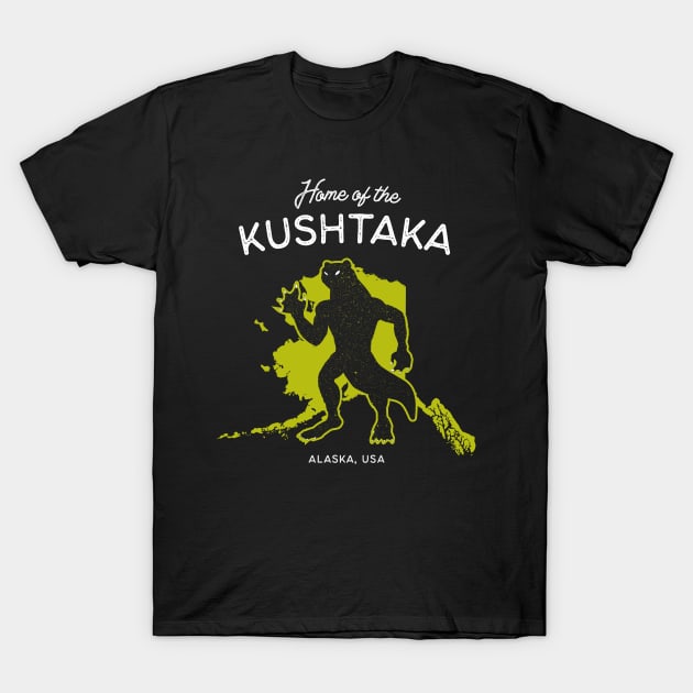 Home of the Kushtaka - Alaska, USA Cryptid T-Shirt by Strangeology